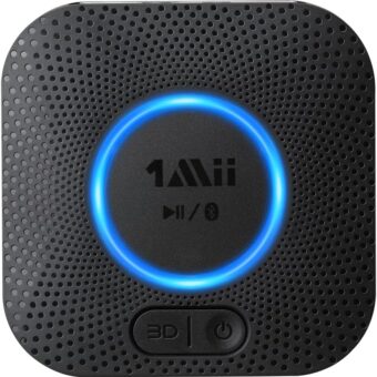 1Mii Bluetooth Receiver, HiFi Wireless Audio Adapter, Bluetooth 5.1 Receiver with 3D Surround aptX HD aptX Low Latency for Home Music Streaming Stereo System B06 Plus