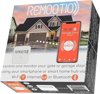 2 WiFi and Bluetooth Smart Garage Door opener with iOS and Android App, Apple Home (HomeKit), Amazon Alexa, Google Home, SmartThings, Siri Shortcuts compatible. With sensor and...