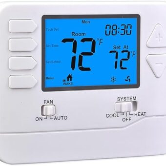 5-1-1 Day Programmable Thermostats for Home 1 Heat/ 1 Cool Conventional Single-Stage Systems