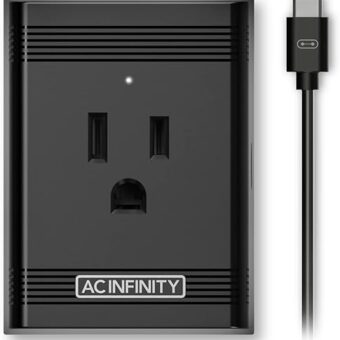 AC Infinity UIS Control Plug, Socket Adapter to Connect UIS Smart Controllers to Outlet Devices