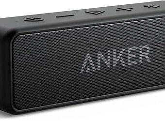 Anker Soundcore 2 Portable Bluetooth Speaker with 12W Stereo Sound, Bluetooth 5, Bassup, IPX7 Waterproof, 24-Hour Playtime, Wireless Stereo Pairing, Speaker for Home, Outdoors,...