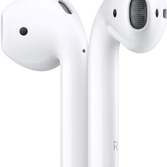 Apple AirPods (2nd Generation) Wireless Ear Buds, Bluetooth Headphones with Lightning Charging Case Included, Over 24 Hours of Battery Life, Effortless Setup for iPhone