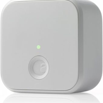 August Home Connect Wi-Fi Bridge, Remote Access, Alexa Integration for Your August Smart Lock, white, 1.5 x 2.4 x 2.4"