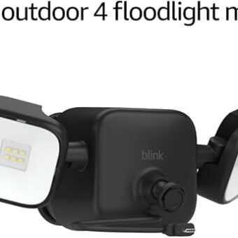 Blink Outdoor 4 Floodlight Mount – Wire-free, 700 lumens, two-year battery life, set up in minutes