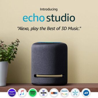 Certified Refurbished Echo Studio - High-fidelity smart speaker with 3D audio and Alexa