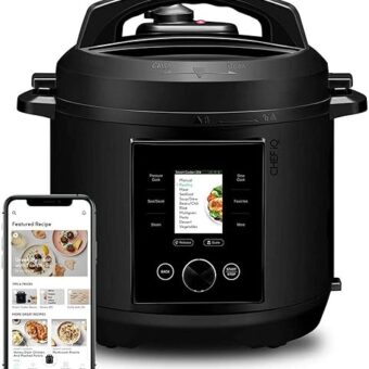 CHEF iQ Smart Pressure Cooker 10 Cooking Functions & 18 Features, Built-in Scale, 1000+ Presets & Times & Temps w/App for 600+ Foolproof Guided Recipes, Rice & Slow Electric...