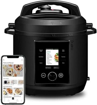 CHEF iQ Smart Pressure Cooker 10 Cooking Functions & 18 Features, Built-in Scale, 1000+ Presets & Times & Temps w/App for 600+ Foolproof Guided Recipes, Rice & Slow Electric...