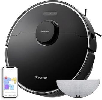 Dreametech L10 Pro Robot Vacuum and Mop, 4000Pa Strong Suction, 2.5h Runtime, Works with Alexa/Google Home/APP, 3D Obstacle Avoidance, Superb LiDAR Navigation, Ideal for Pet...