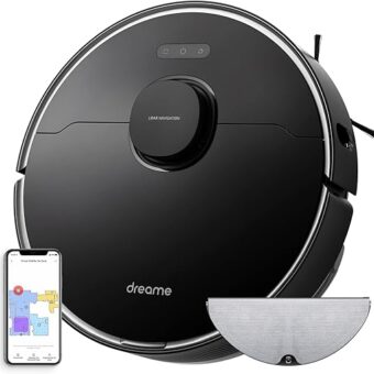 Dreametech L10 Pro Robot Vacuum and Mop, 4000Pa Strong Suction, 2.5h Runtime, Works with Alexa/Google Home/APP, 3D Obstacle Avoidance, Superb LiDAR Navigation, Ideal for Pet...