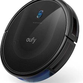 eufy BoostIQ RoboVac 11S MAX, Robot Vacuum Cleaner, Super Thin, Powerful Suction, Quiet, Self-Charging Robotic Vacuum Cleaner, Cleans Hard Floors to Medium-Pile Carpets, Black