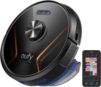 eufy by Anker, RoboVac X8 Hybrid, Robot Vacuum and Mop Cleaner with iPath Laser Navigation, Twin-Turbine Technology generates 2000Pa x2 Suction, AI. Map 2.0 Technology, Wi-Fi,...