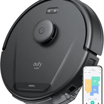 eufy L50 Robot Vacuum with 4,000 Pa Powerful Suction, Precise iPath Laser Navigation, Customizable Al Mapping, Climb Up to 20 mm, Ideal for Hard Floor, Tile, and Carpet