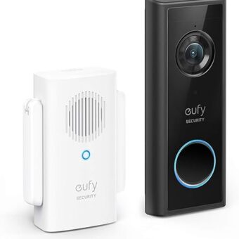 eufy Security Battery Video Doorbell C210 Kit, 1080p, No Subscription, Wi-Fi, 120-Day Battery Life, AI Detection, 2-Way Audio, Remote Monitoring