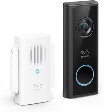 eufy Security Battery Video Doorbell C210 Kit, 1080p, No Subscription, Wi-Fi, 120-Day Battery Life, AI Detection, 2-Way Audio, Remote Monitoring