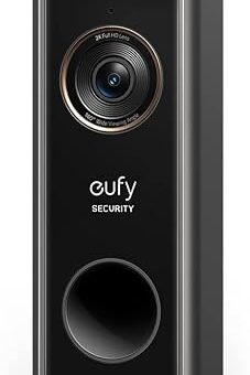 eufy Security Video Doorbell S330, 2K HD Video Doorbell, HD Security Camera, Battery-Powered Add-On, Dual Motion Detection, Package Detection, Family Recognition, No Monthly...