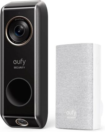 eufy Security Video Doorbell (Wired) S330 with Chime, Dual Cam, Delivery Guard, Security Camera, 2K with HDR, No Monthly Fee, 16-24V, 30VA, homebase NOT Supported, Motion Only...