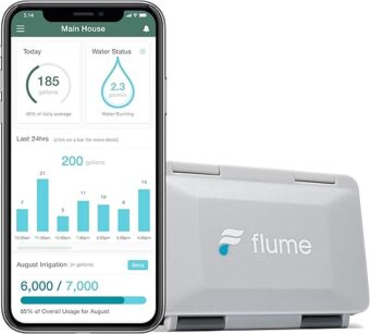 Flume 2 Smart Home Water Monitor & Water Leak Detector: Detect Water Leaks Before They Cause Damage. Monitor Your Water Use to Reduce Waste Installs in Minutes, No Plumbing...