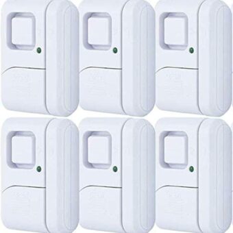 GE Personal Security Window and Door Alarm, 6 Pack, DIY Protection, Burglar Alert, Wireless Chime/Alarm, Easy Installation, Home Security, Ideal for Home, Garage, Apartment and...