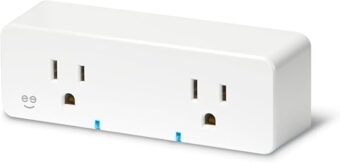 Geeni Switch Duo Double Smart Plug, White, 2 Outlets – No Hub Compatible with Alexa and Google Assistant, Requires 2.4 GHz Wi-Fi