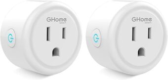 GHome Smart Mini Plug Compatible with Alexa and Google Home, WiFi Outlet Socket Remote Control with Timer Function, Only Supports 2.4GHz Network, No Hub Required, ETL FCC Listed...