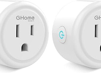 GHome Smart Mini Plug Compatible with Alexa and Google Home, WiFi Outlet Socket Remote Control with Timer Function, Only Supports 2.4GHz Network, No Hub Required, ETL FCC Listed...