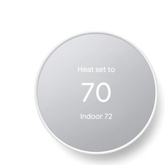 Google Nest Thermostat - Smart Thermostat for Home - Programmable Wifi Thermostat - Snow