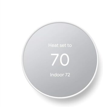 Google Nest Thermostat - Smart Thermostat for Home - Programmable Wifi Thermostat - Snow