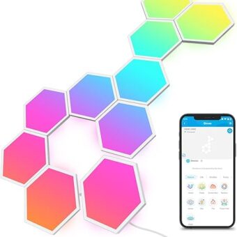 Govee Glide Hexa Light Panels, RGBIC Hexagon LED Wall Lights, Wi-Fi Smart Home Decor Creative Wall Lights with Music Sync, Works with Alexa Google Assistant for Indoor Decor,...