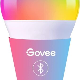 Govee LED Light Bulb Dimmable, Music Sync Color Changing, A19 7W 60W Equivalent, No Hub Required Multicolor Bluetooth Light Bulbs with App Control for Party Home (Don't Support...