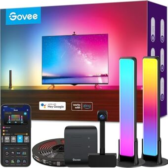 Govee Smart Wi-Fi RGBIC LED Strip Lights & Light Bars, DreamView T1 Pro for 55-65in TVs - Works with Alexa & Google Home