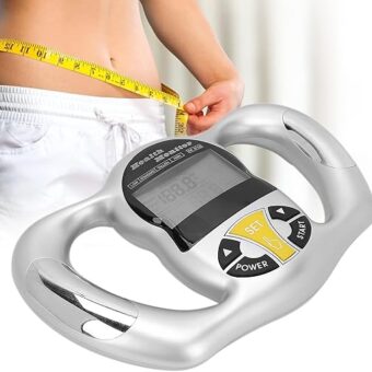 Handheld Body Fat Loss Monitor Smart Body Fat Scale BMI Meter Fat Analyzer Monitor Measure Device for Fitness Bodybuilding Muscle Gain Weight Loss