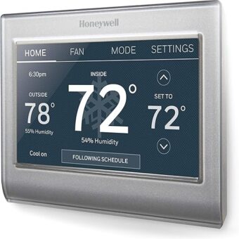 Honeywell Home RTH9585WF1004 Wi-Fi Smart Color Thermostat, 7 Day Programmable, Touch Screen, Energy Star, Alexa Ready (Renewed)