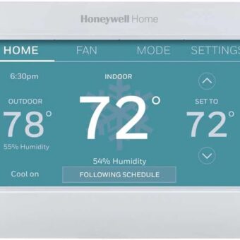 Honeywell Home RTH9600WF Smart Color Thermostat Energy Star Wi-Fi Programmable Touchscreen Alexa Ready - C-Wire Required, Not Compatible with Line Volt Heating