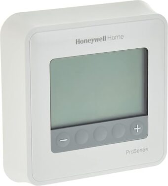 HONEYWELL TH4110U2005/U HONEYWELL-TH4110U2005/U-T4 Pro Thermostat, Programmable or Non-Programmable, 1H/1C, White