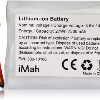 iMah Replacement Battery 300-10186 for ADT Command Smart Security Panel | 3.6V 27Wh