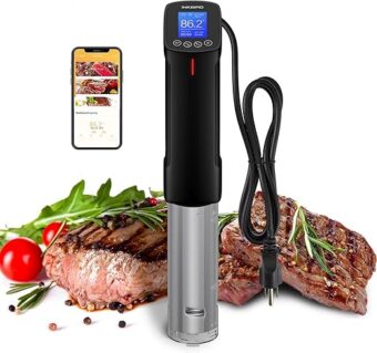 Inkbird WIFI Sous Vide Machine ISV-100W| 1000 Watts Sous-Vide Cooker Immersion Circulator with 14 Preset Recipes on APP and Thermal Immersion, Fast-Heating with Timer |Best Day...