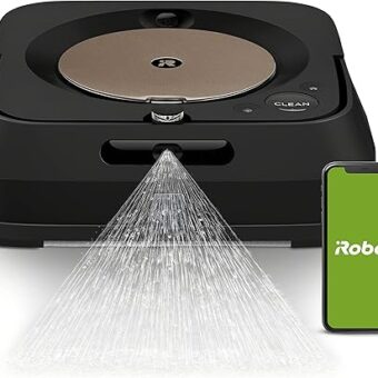 iRobot Braava Jet m6 (6012) Ultimate Robot Mop- Wi-Fi Connected, Precision Jet Spray, Smart Mapping, Works with Alexa, Ideal for Multiple Rooms, Recharges and Resumes, Black