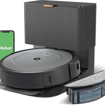 iRobot Roomba Combo i3+ (3574) Robot Vacuum & Mop – Self-Empty for Up to 60 Days, Clean by Room with Smart Mapping, Dual Multi-Surface Brushes for a Thorough Clean, Ideal for...