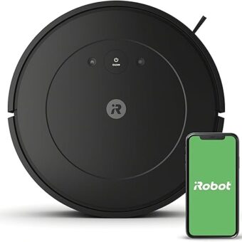 iRobot Roomba Vac Robot Vacuum (Q011) - Power-Lifting Suction, Alexa, Quieter Cleaning Mode, Multi-Surface Cleaning, Cleans in Neat Rows, Easy to use, Self-Charging