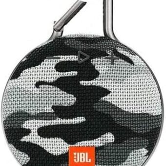 JBL Clip 3, Black Camo - Waterproof, Durable & Portable Bluetooth Speaker - Up to 10 Hours of Play - Includes Noise-Cancelling Speakerphone & Wireless Streaming