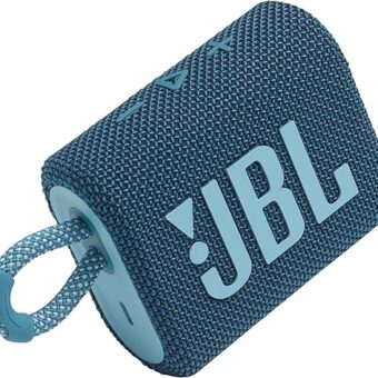 JBL Go 3: Portable Speaker with Bluetooth, Builtin Battery, Waterproof and Dustproof Feature Blue JBLGO3BLUAM