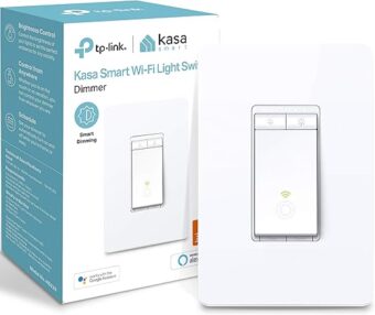 Kasa Smart Dimmer Switch HS220, Single Pole, Needs Neutral Wire, 2.4GHz Wi-Fi Light Switch Works with Alexa and Google Home, UL Certified, No Hub Required, 1 Pack