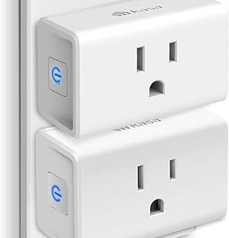 Kasa Smart Plug Ultra Mini 15A, Smart Home Wi-Fi Outlet Works with Alexa, Google Home & IFTTT, No Hub Required, UL Certified, 2.4G WiFi Only, 2 Count (Pack of 1)(EP10P2) , White