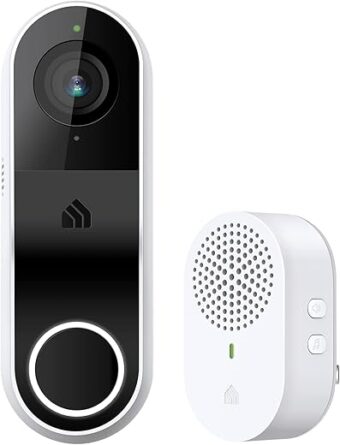 Kasa Smart Video Doorbell Camera Hardwired w/ Chime, 2K Resolution, Always-on Power, Night Vision, 2-Way Audio, Real-Time Notification, Cloud & SD Card Storage, Works w/ Alexa &...