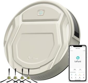 Lefant M210 Pro Robot Vacuum Cleaner, 2200Pa Suction,120 Mins Runtime, Self-Charging Slim Robotic Vacuums, APP/Voice/Remote Control, Works with Alexa, Ideal for Pet...