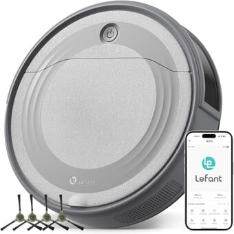 Lefant M310 Robot Vacuum Cleaner-4500Pa Powerful Suction, PreciSense Obstacle Avoidance, Slim, Quite, 140 Mins Self-Charging Robotic Vacuums, App/Voice/Remote, Ideal for Pet...