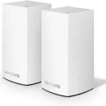 Linksys Velop Mesh Home WiFi System, 3,000 Sq. ft Coverage, 20+ Devices, Speeds up to (AC1300) 1.3Gbps - WHW0102