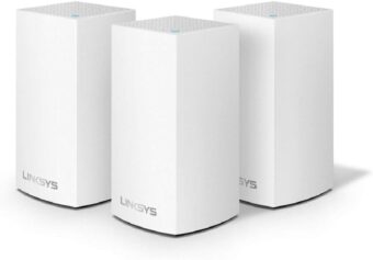 Linksys Velop Mesh Home WiFi System, 4,500 Sq. ft Coverage, 30+ Devices, Speeds up to (AC1300) 1.3Gbps - WHW0103