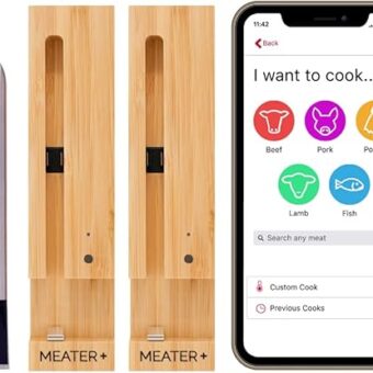 MEATER Plus: Dual Bundle | Long Range Wireless Smart Meat Thermometer | for The Oven, Grill, Kitchen, BBQ, Smoker, Rotisserie