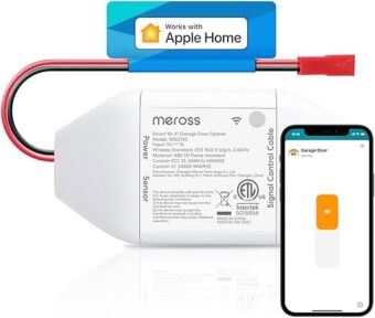 meross Smart Garage Door Opener Remote, Compatible with Apple HomeKit, Amazon Alexa, Google Assistant and SmartThings, No Hub Needed